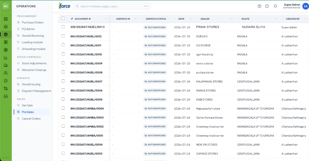 Offline Sales Orders in iForce